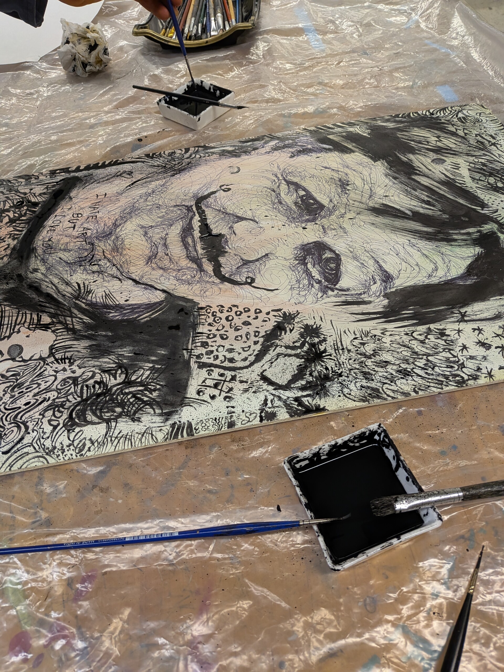 Professor Arata group painting